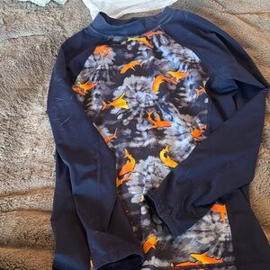 Lands' End Dark Blue Rash Guard